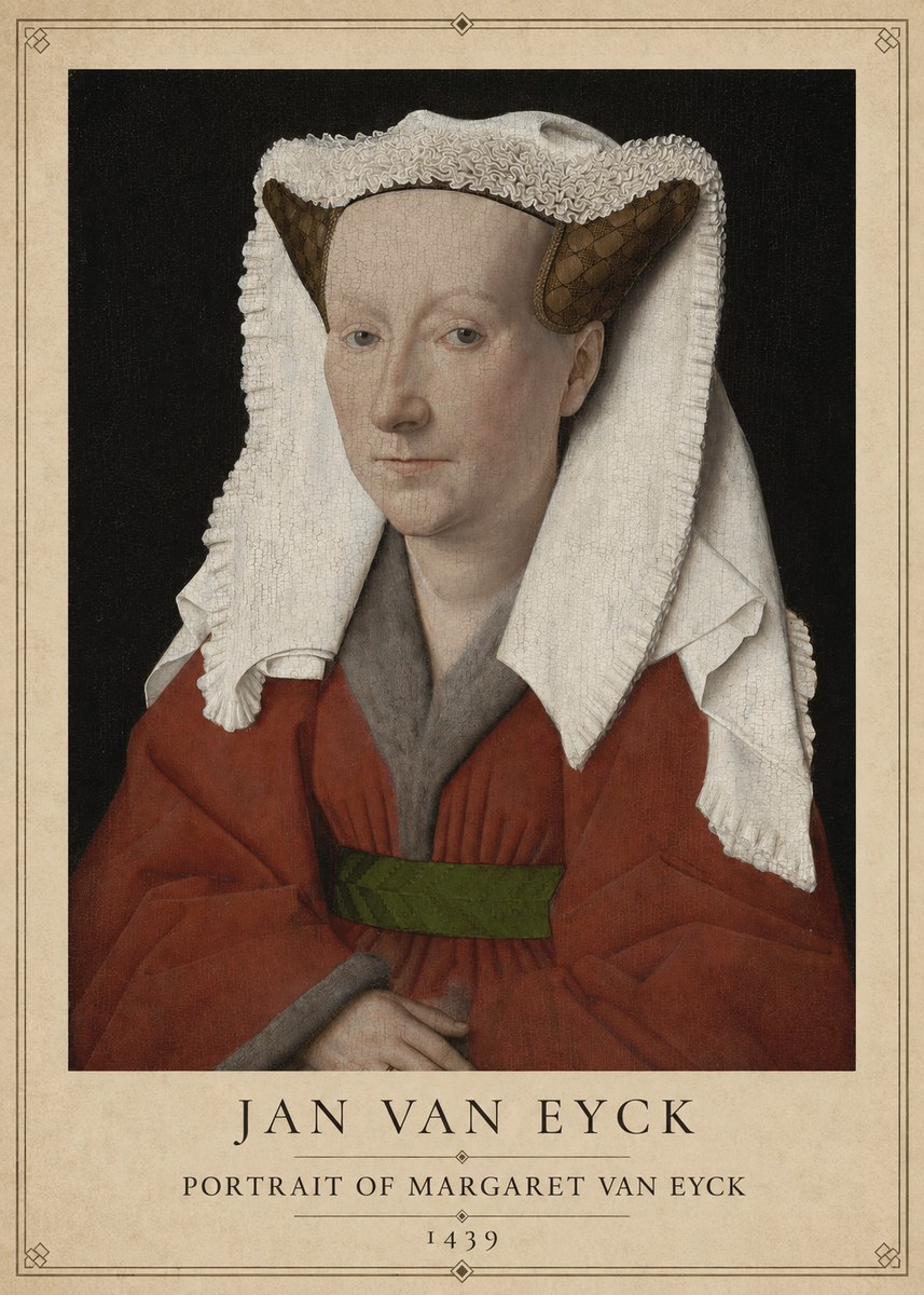 Jan van Eyck Portrait of Margaret Van Eyck I No1 - Juliste