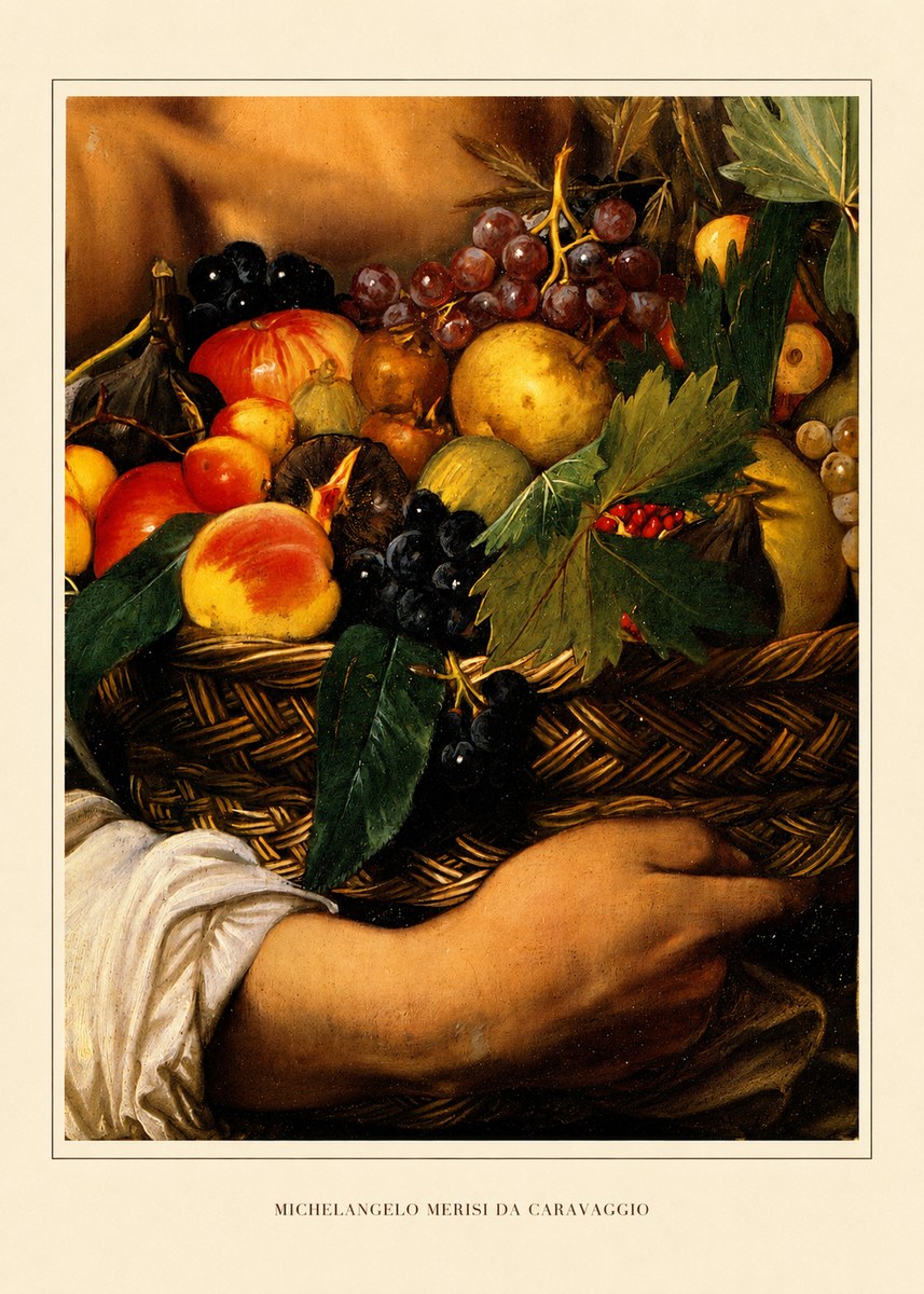 Michelangelo Merisi da Caravaggio Basket of Fruit No6 - Juliste