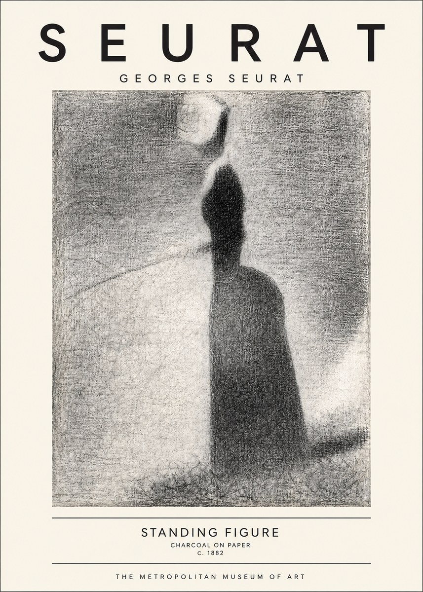 Seurat Standing Figure No3 - Juliste