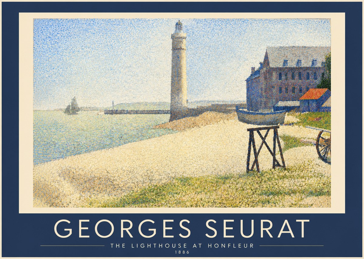 Seurat The Lighthouse at Honfleur No4 - Juliste