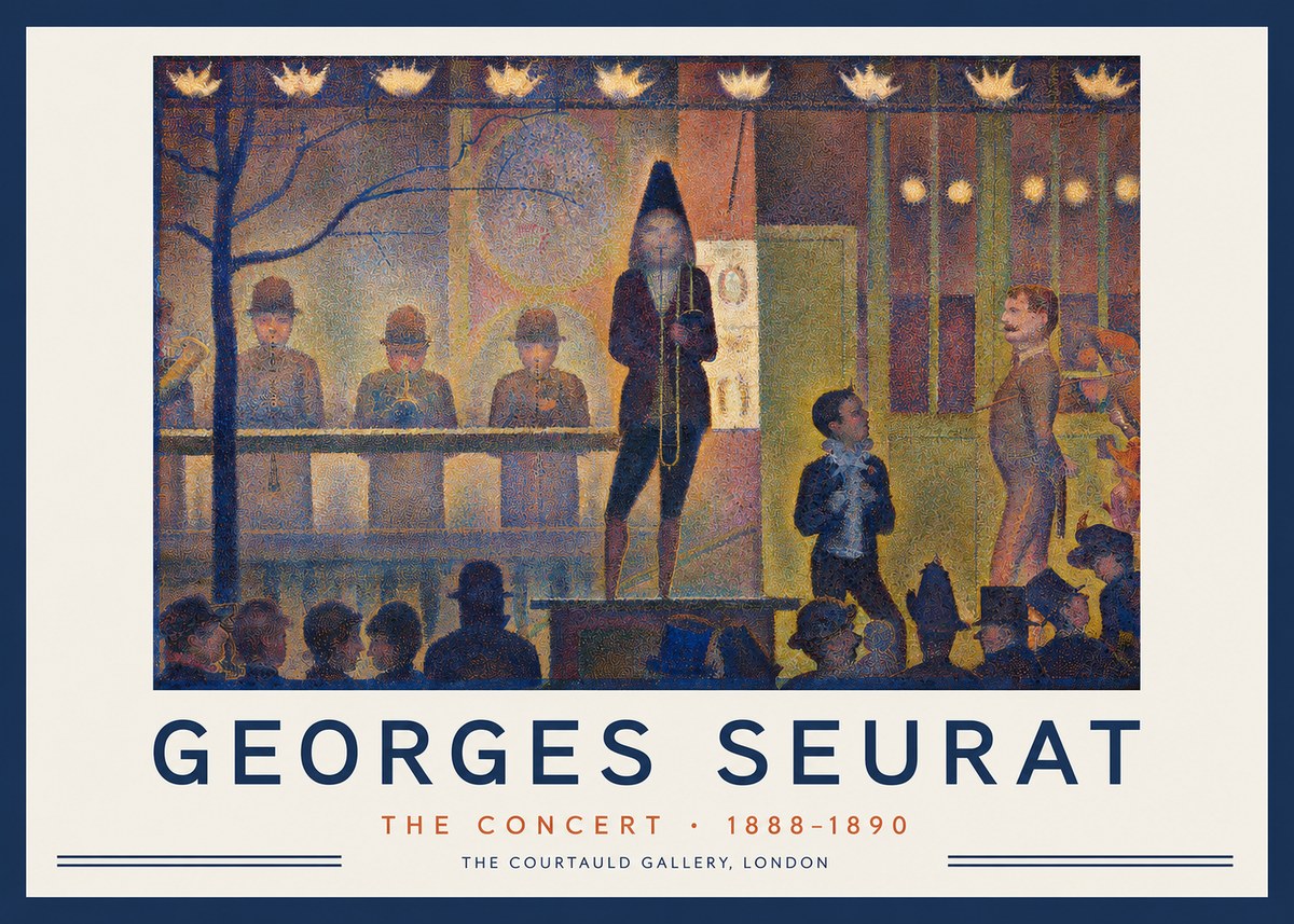 Seurat The Concert No2 - Juliste
