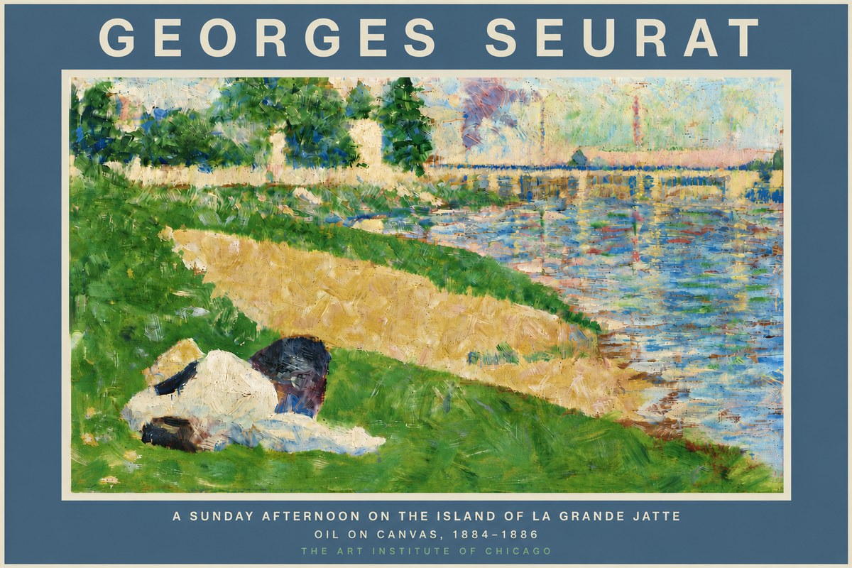 Seurat A Sunday Afternoon on the Island of La Grande Jatte II No5 - Juliste