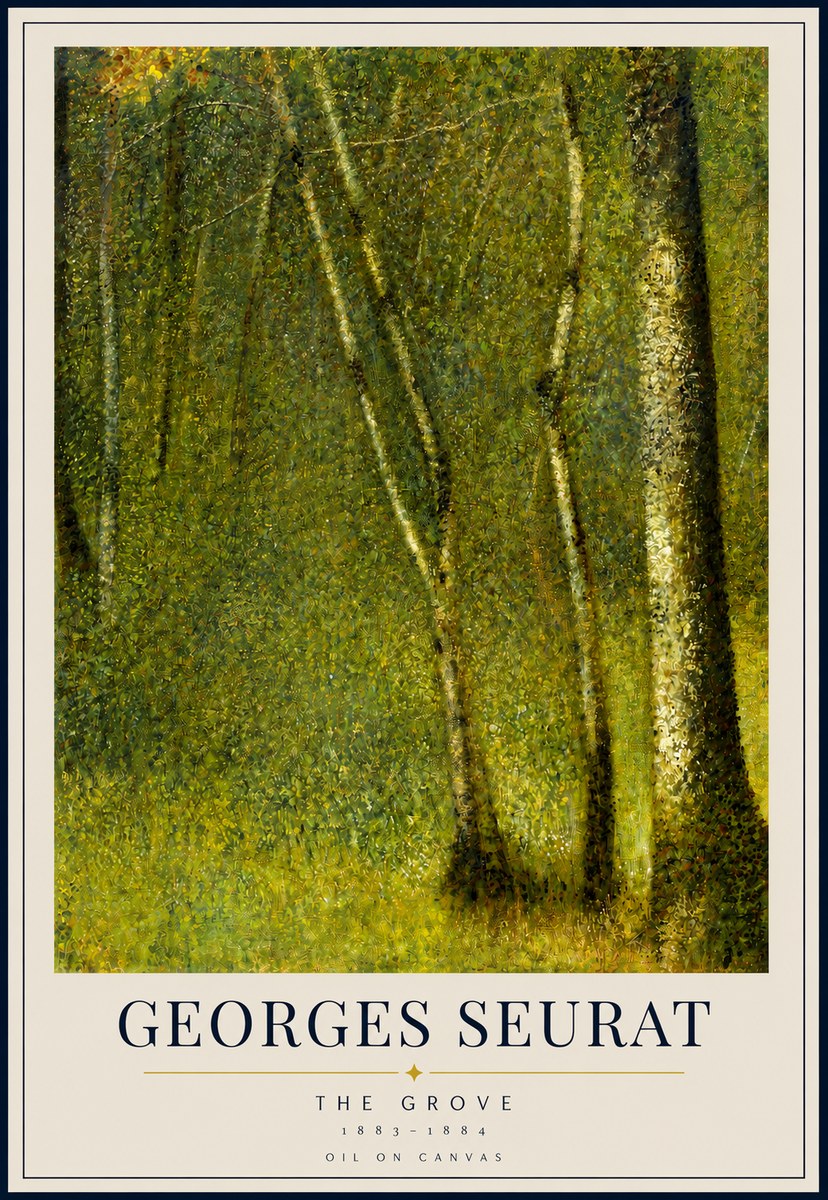Seurat The Grove No3 - Juliste