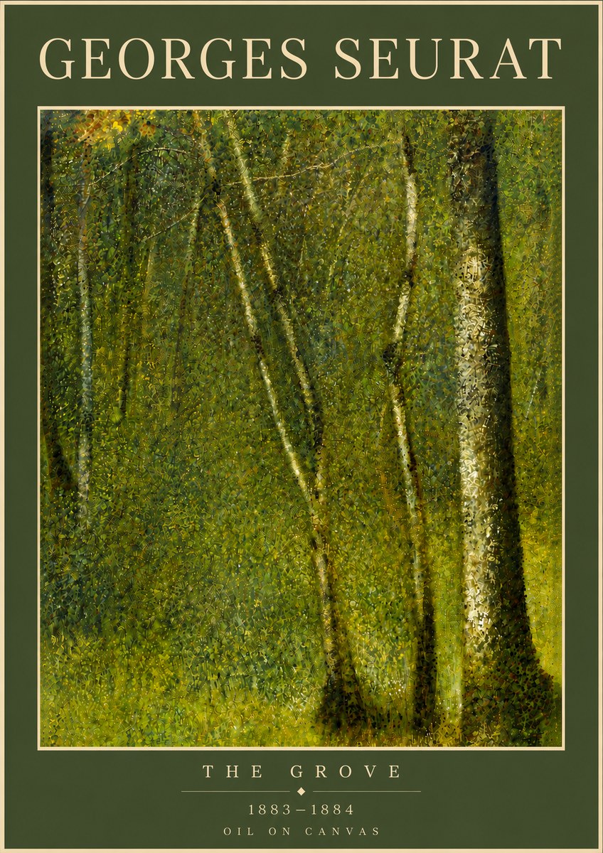 Seurat The Grove No6 - Juliste