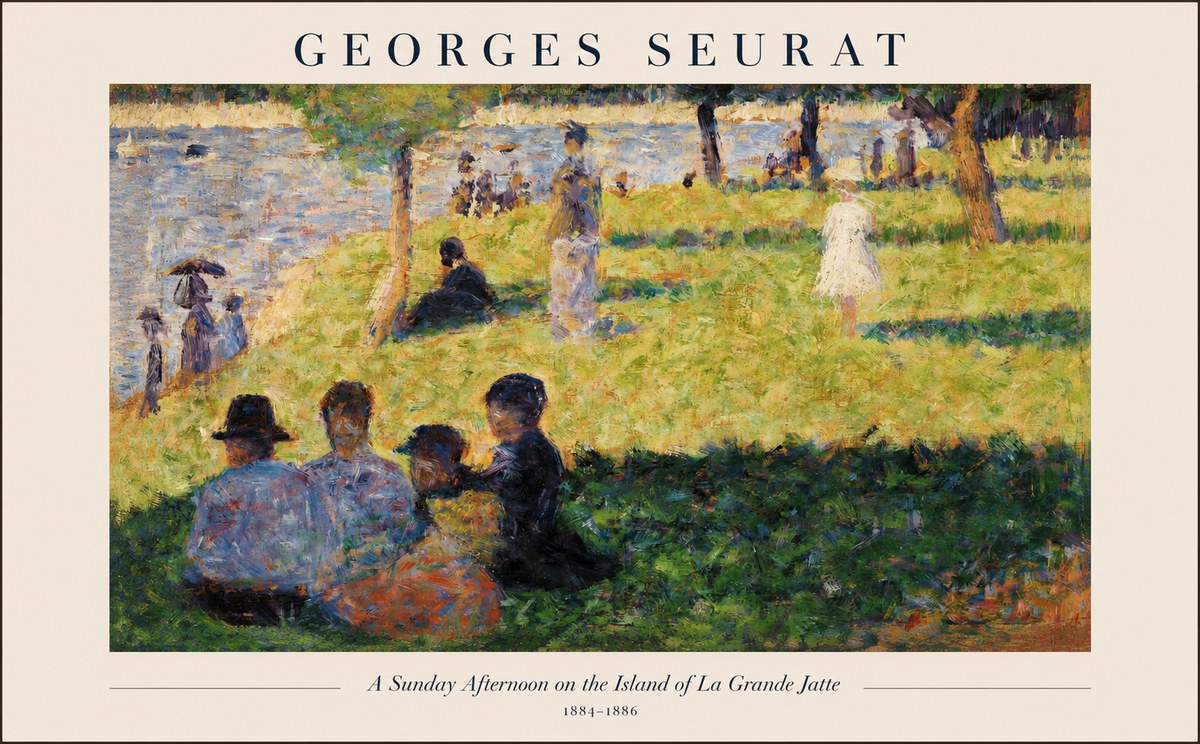 Seurat A Sunday Afternoon on the Island of La Grande Jatte IV No1 - Juliste