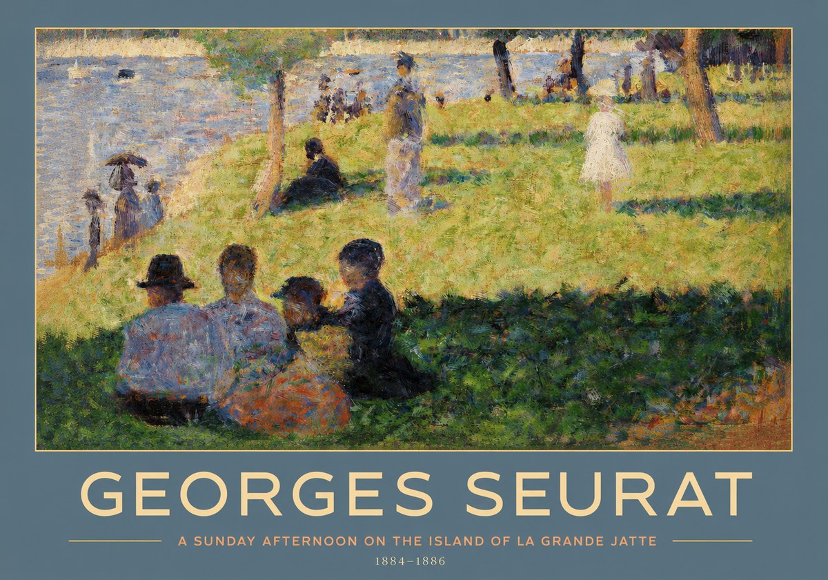 Seurat A Sunday Afternoon on the Island of La Grande Jatte IV No2 - Juliste