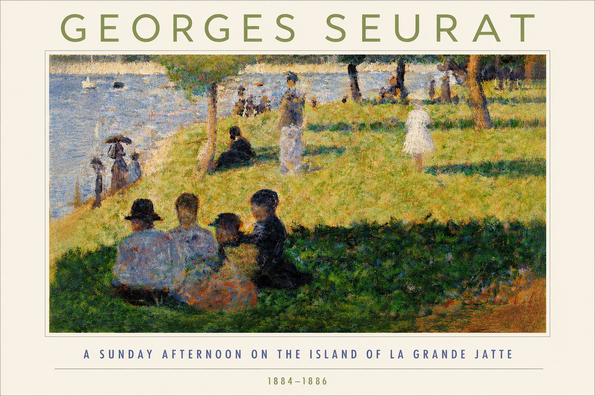 Seurat A Sunday Afternoon on the Island of La Grande Jatte IV No4 - Juliste