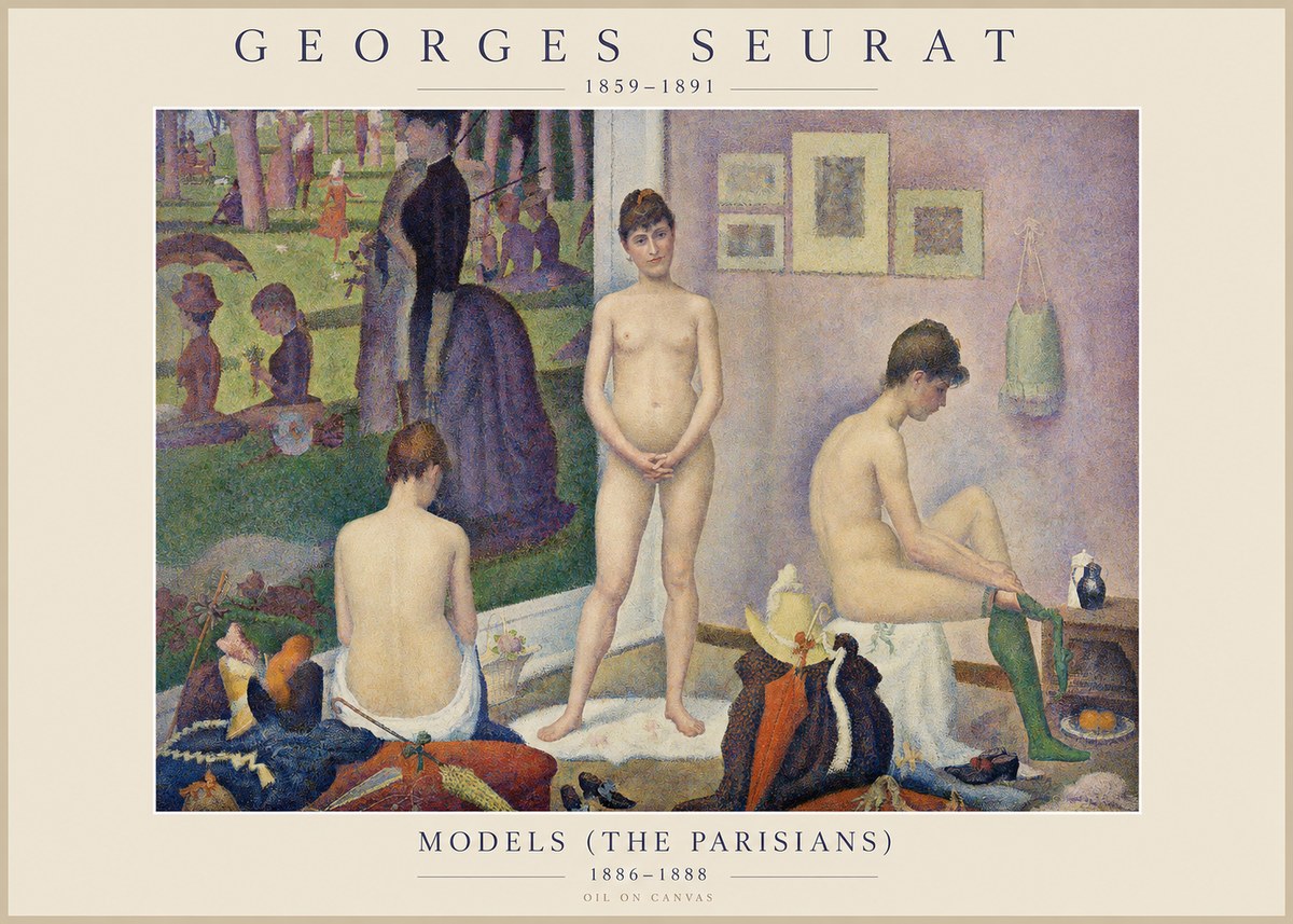 Seurat Models (the Parisians) No1 - Juliste