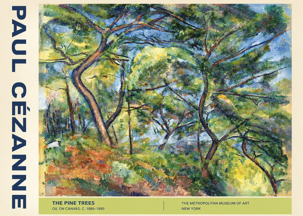 Paul Cézanne The Pine Trees No4 - Juliste