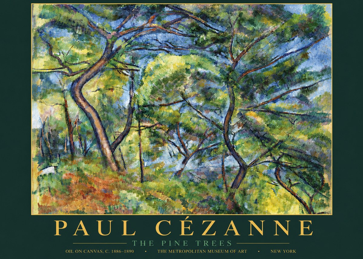Paul Cézanne The Pine Trees No5 - Juliste
