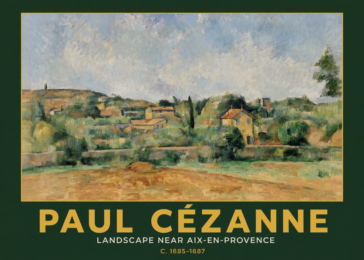 Paul Cézanne Landscape Near Aix-en-provence I No3 - Juliste