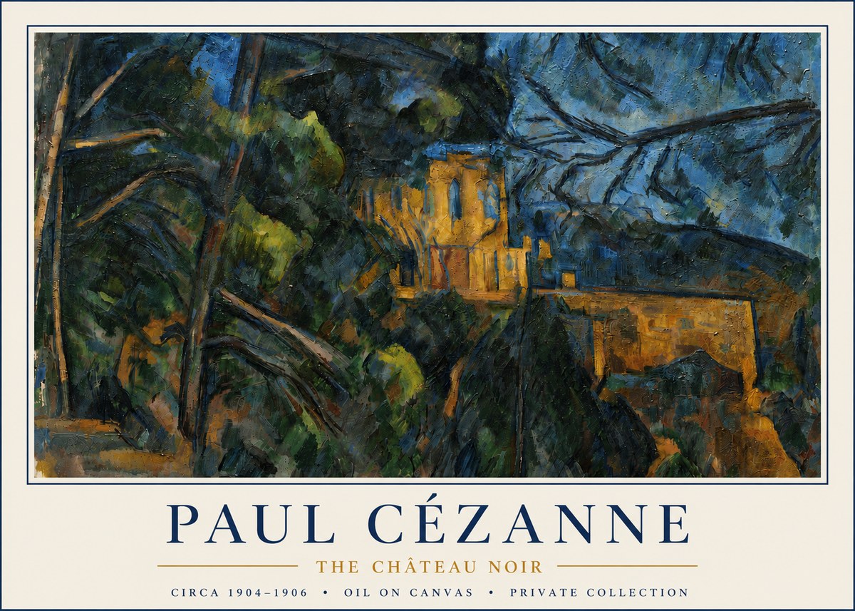 Paul Cézanne The Château Noir No4 - Juliste