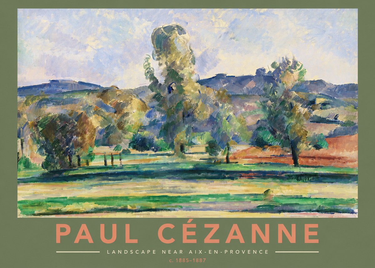Paul Cézanne Landscape Near Aix-en-provence II No2 - Juliste