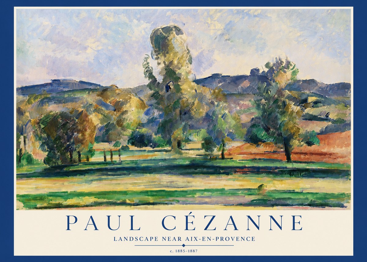 Paul Cézanne Landscape Near Aix-en-provence II No3 - Juliste
