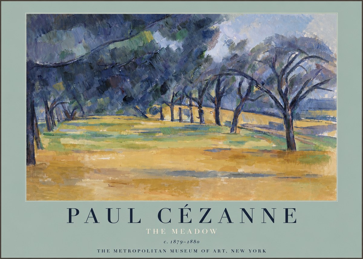 Paul Cézanne The Meadow No3 - Juliste