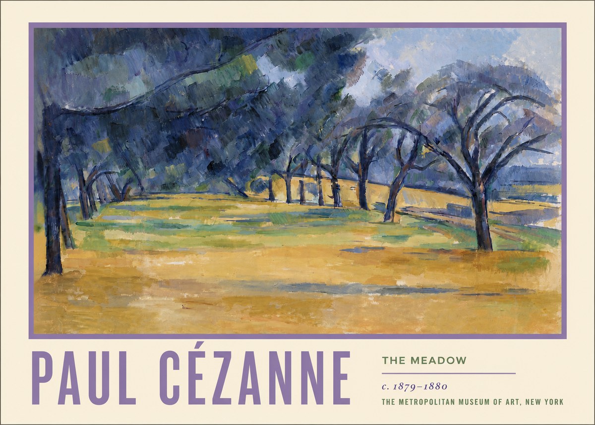 Paul Cézanne The Meadow No5 - Juliste