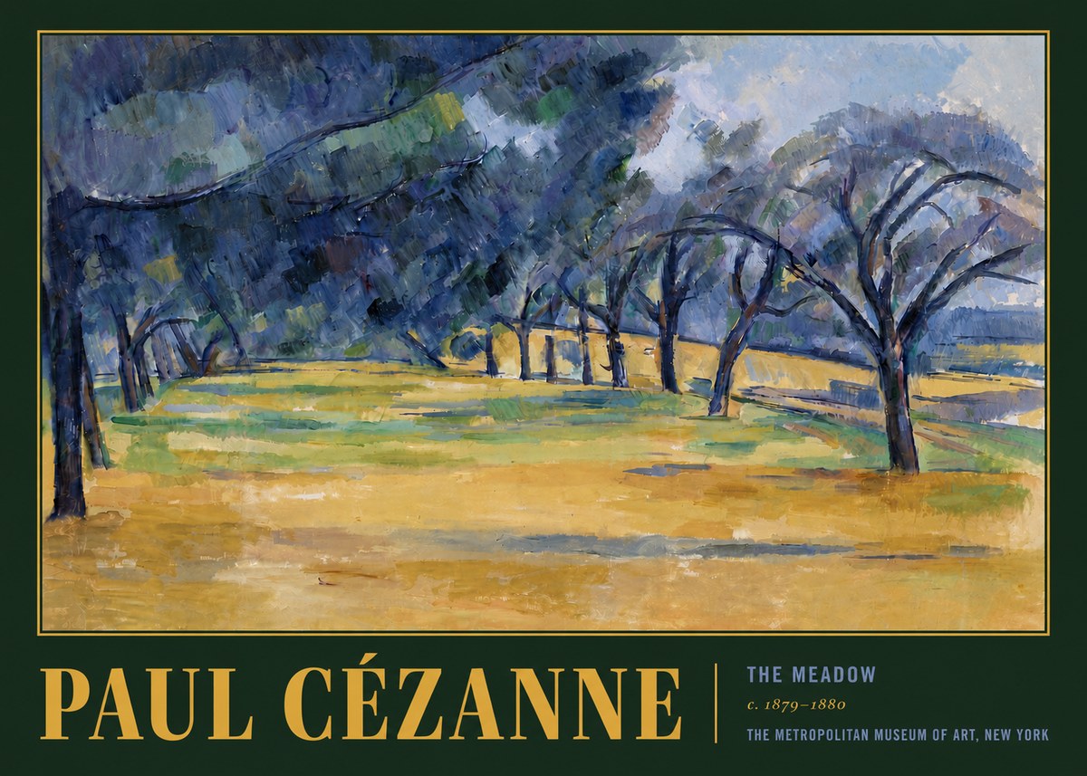 Paul Cézanne The Meadow No6 - Juliste