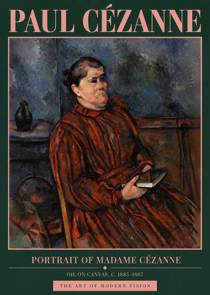 Paul Cézanne Portrait of Madame Cézanne I No4 - Juliste