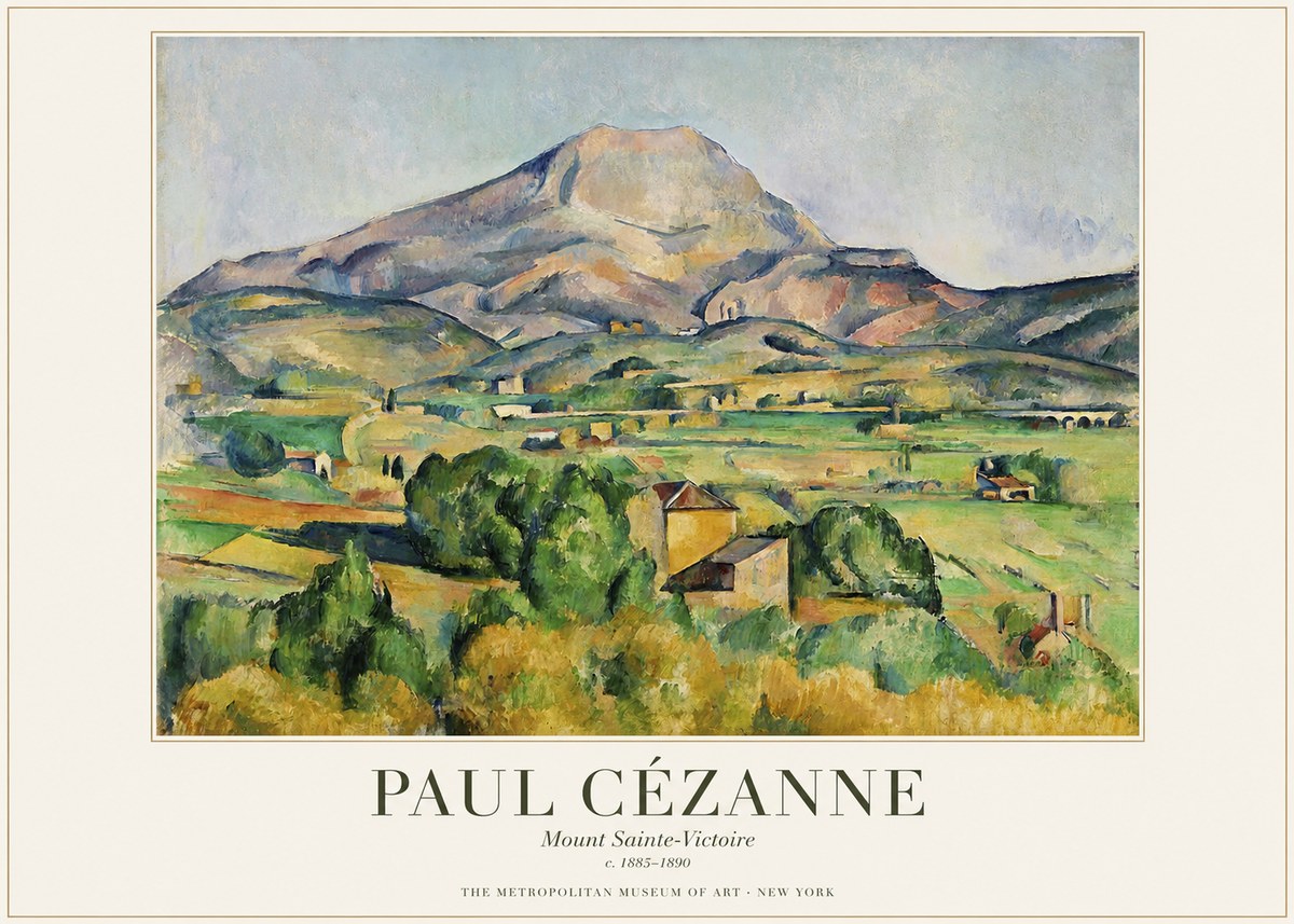 Paul Cézanne Mount Sainte-victoire No1 - Juliste