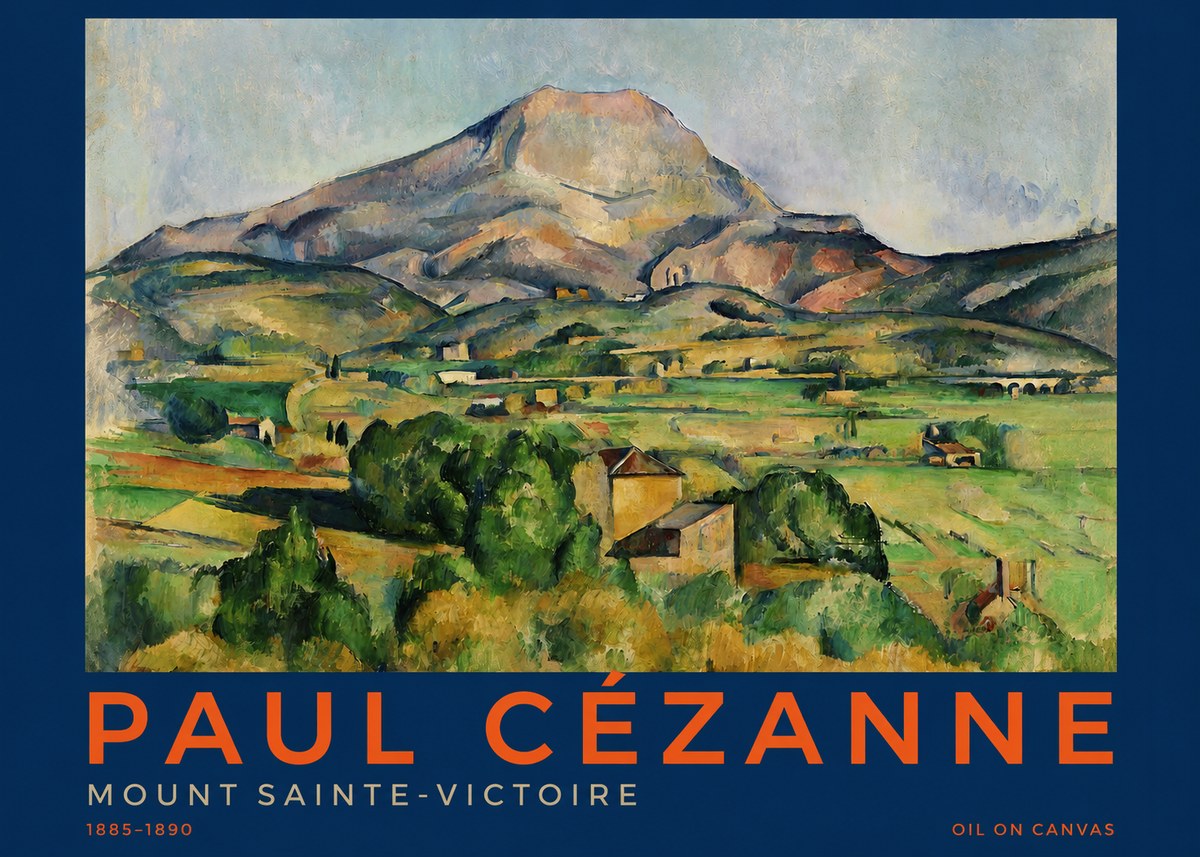 Paul Cézanne Mount Sainte-victoire No3 - Juliste