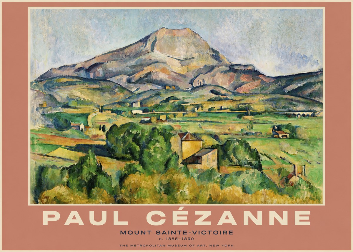 Paul Cézanne Mount Sainte-victoire No4 - Juliste