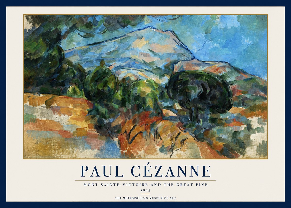 Paul Cézanne Mont Sainte-victoire and the Great Pine No1 - Juliste