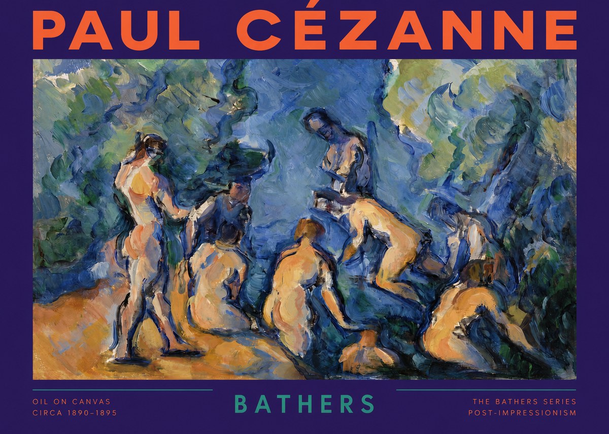 Paul Cézanne Bathers I No2 - Juliste
