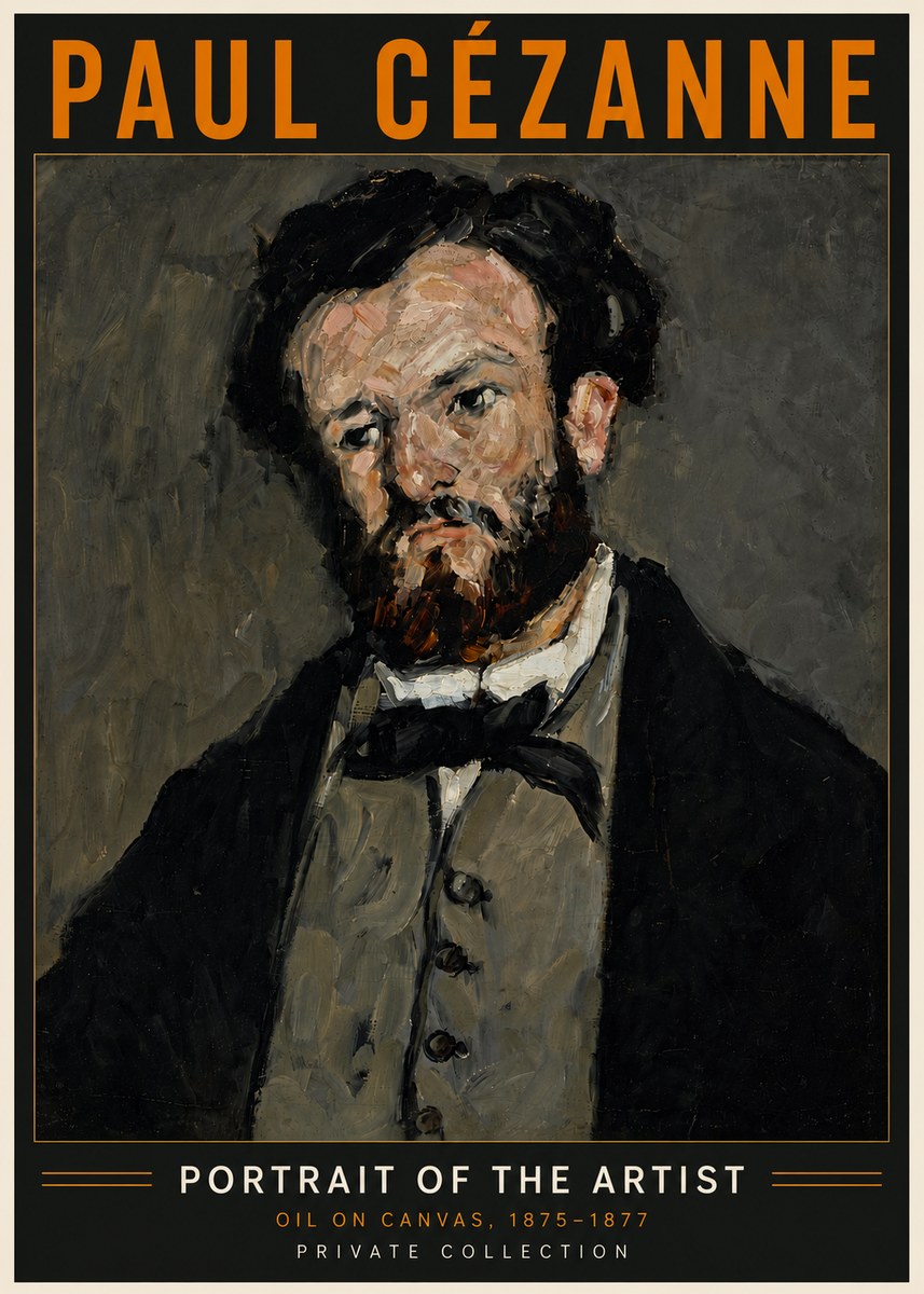 Paul Cézanne Portrait of the Artist I No6 - Juliste