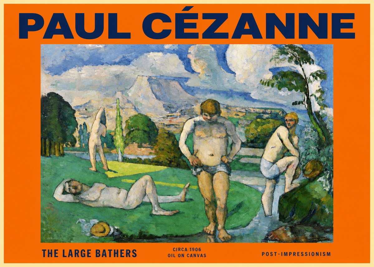 Paul Cézanne Bathers II No6 - Juliste