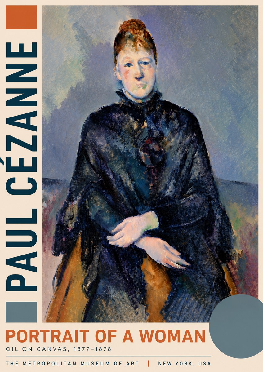 Paul Cézanne Portrait of a Woman I No3 - Juliste
