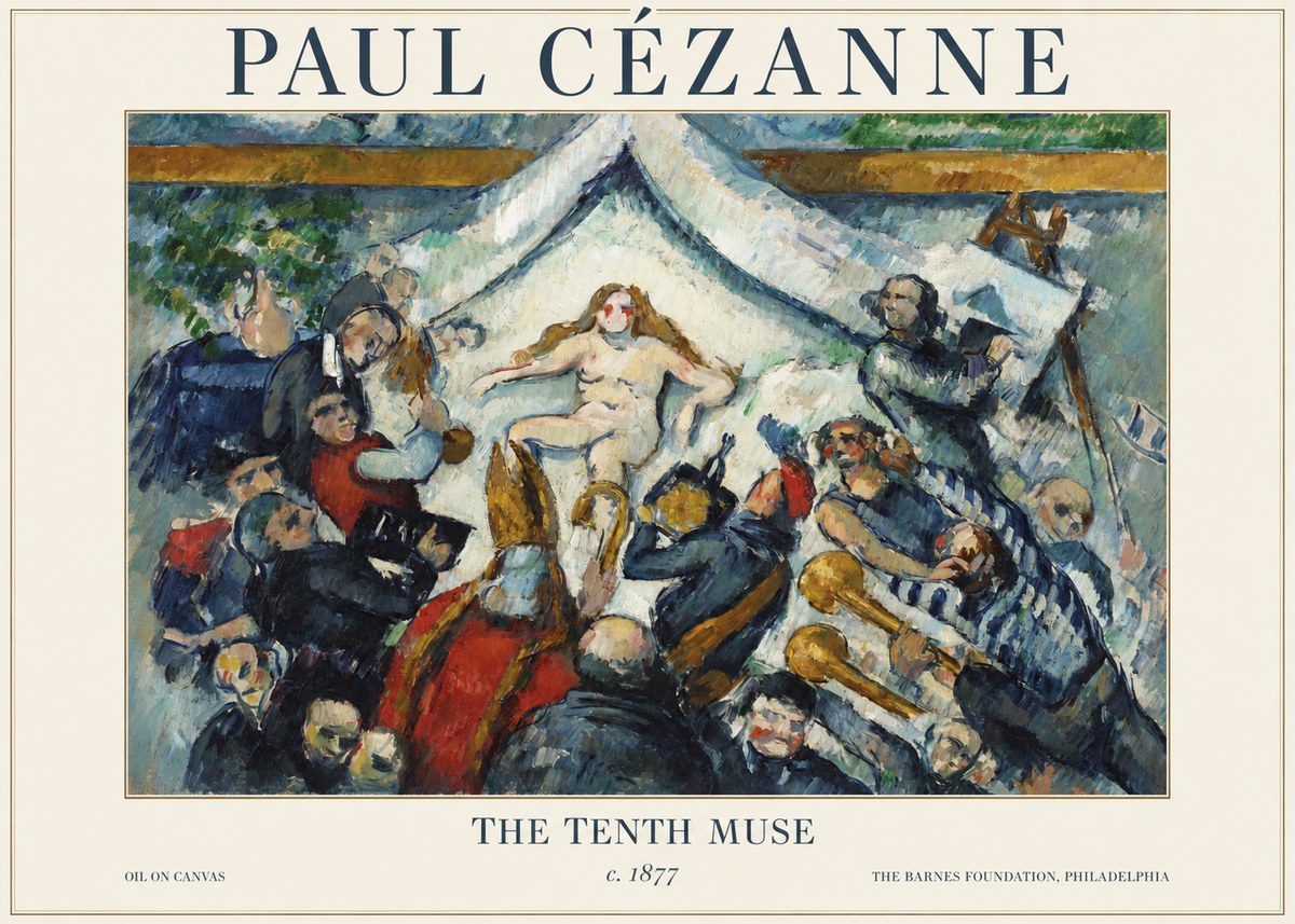 Paul Cézanne The Tenth Muse No1 - Juliste