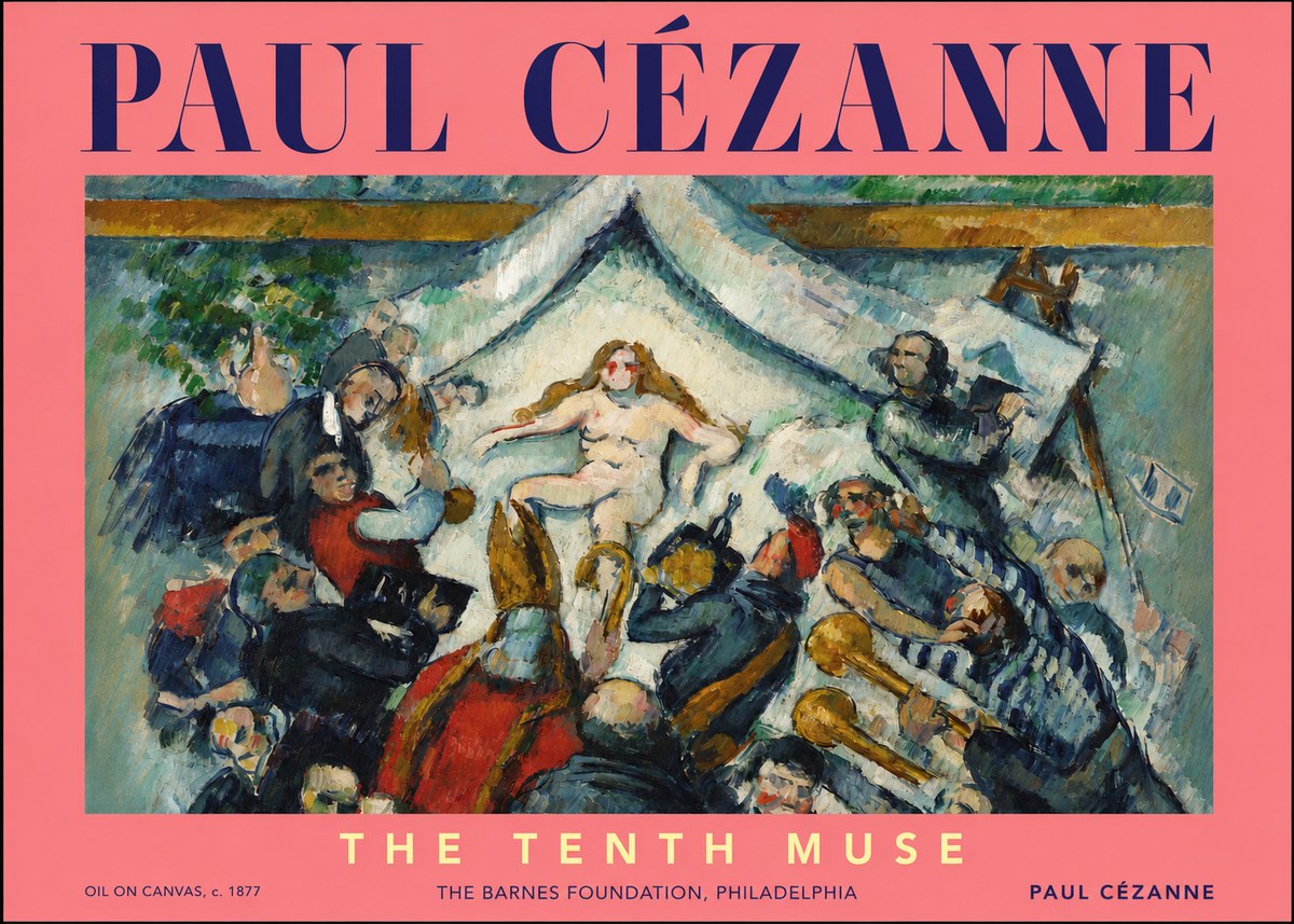 Paul Cézanne The Tenth Muse No2 - Juliste