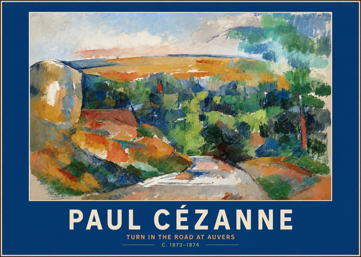 Paul Cézanne The Road from Le Tholonet No5 - Juliste