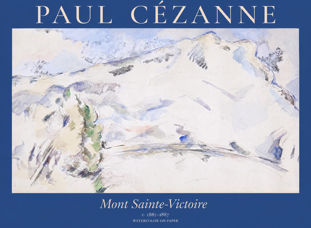 Paul Cézanne Mont Sainte-victoire No1 - Juliste