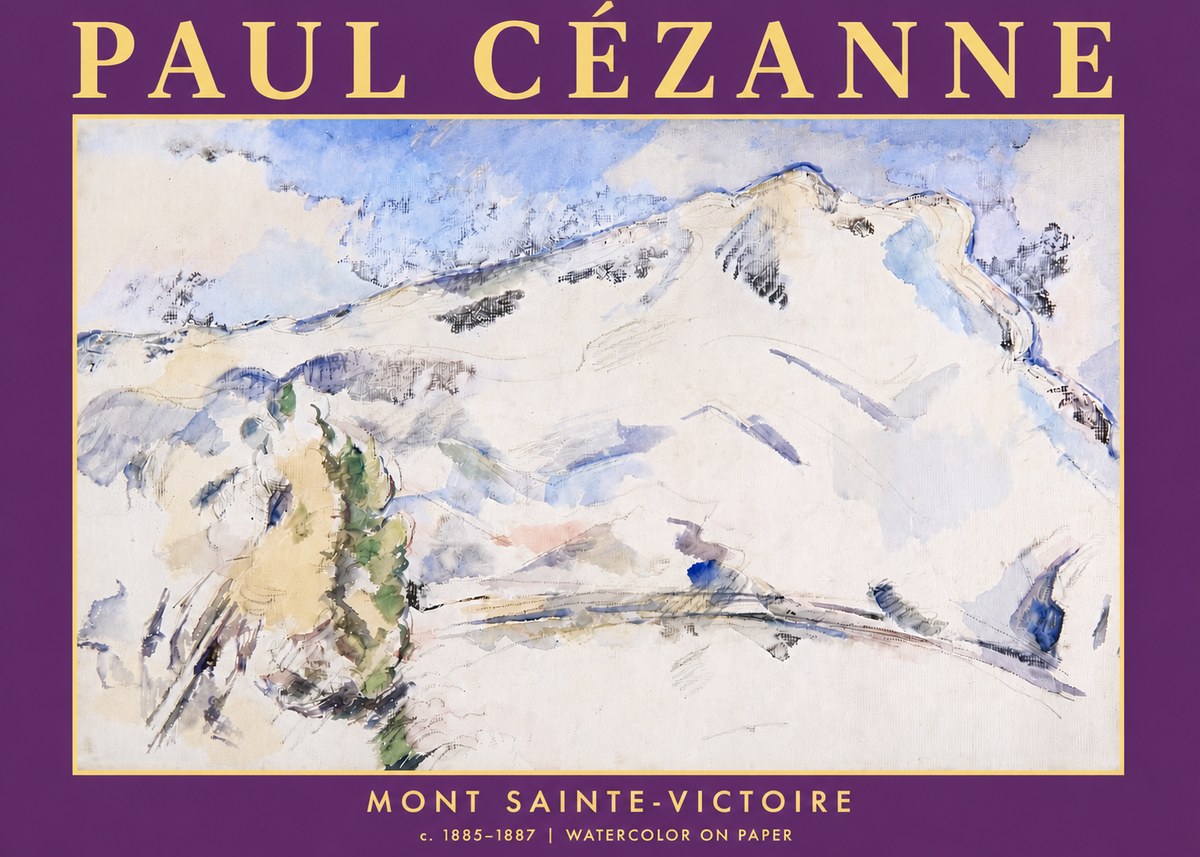 Paul Cézanne Mont Sainte-victoire No5 - Juliste