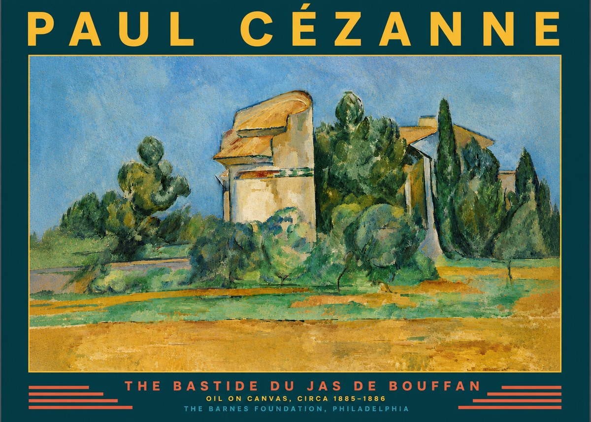 Paul Cézanne The Bastide Du Jas De Bouffan No4 - Juliste