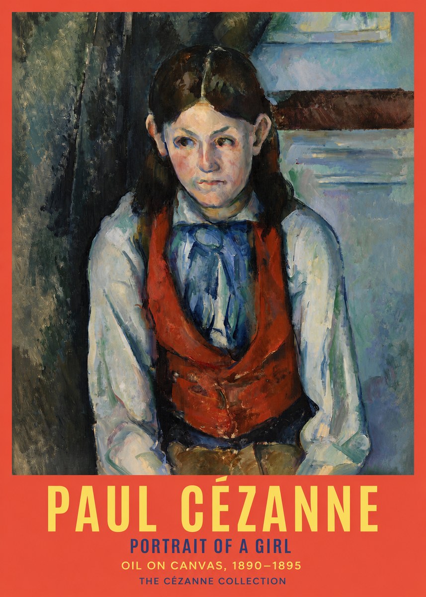 Paul Cézanne Portrait of a Girl No2 - Juliste