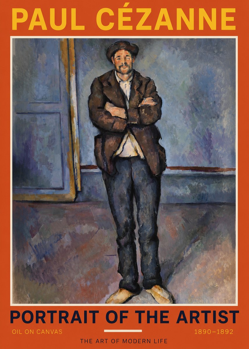 Paul Cézanne Portrait of the Artist II No2 - Juliste