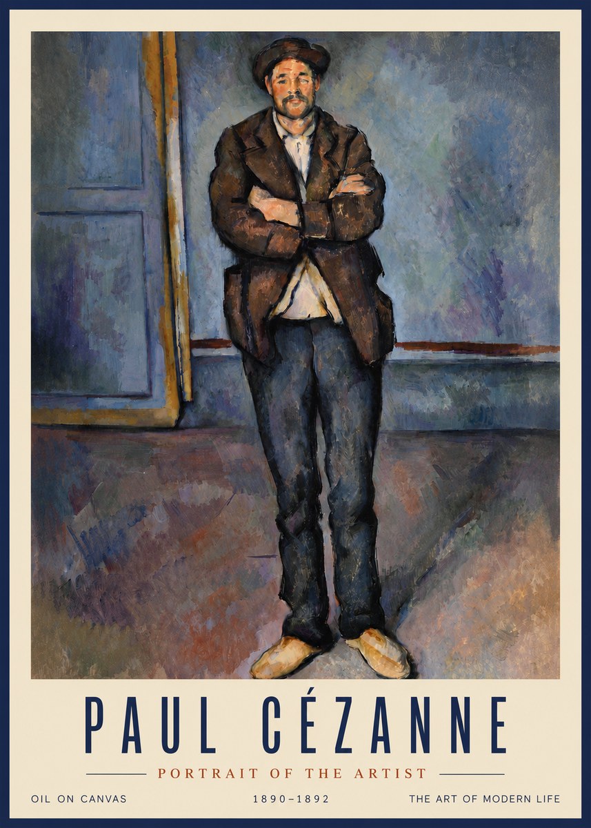 Paul Cézanne Portrait of the Artist II No4 - Juliste