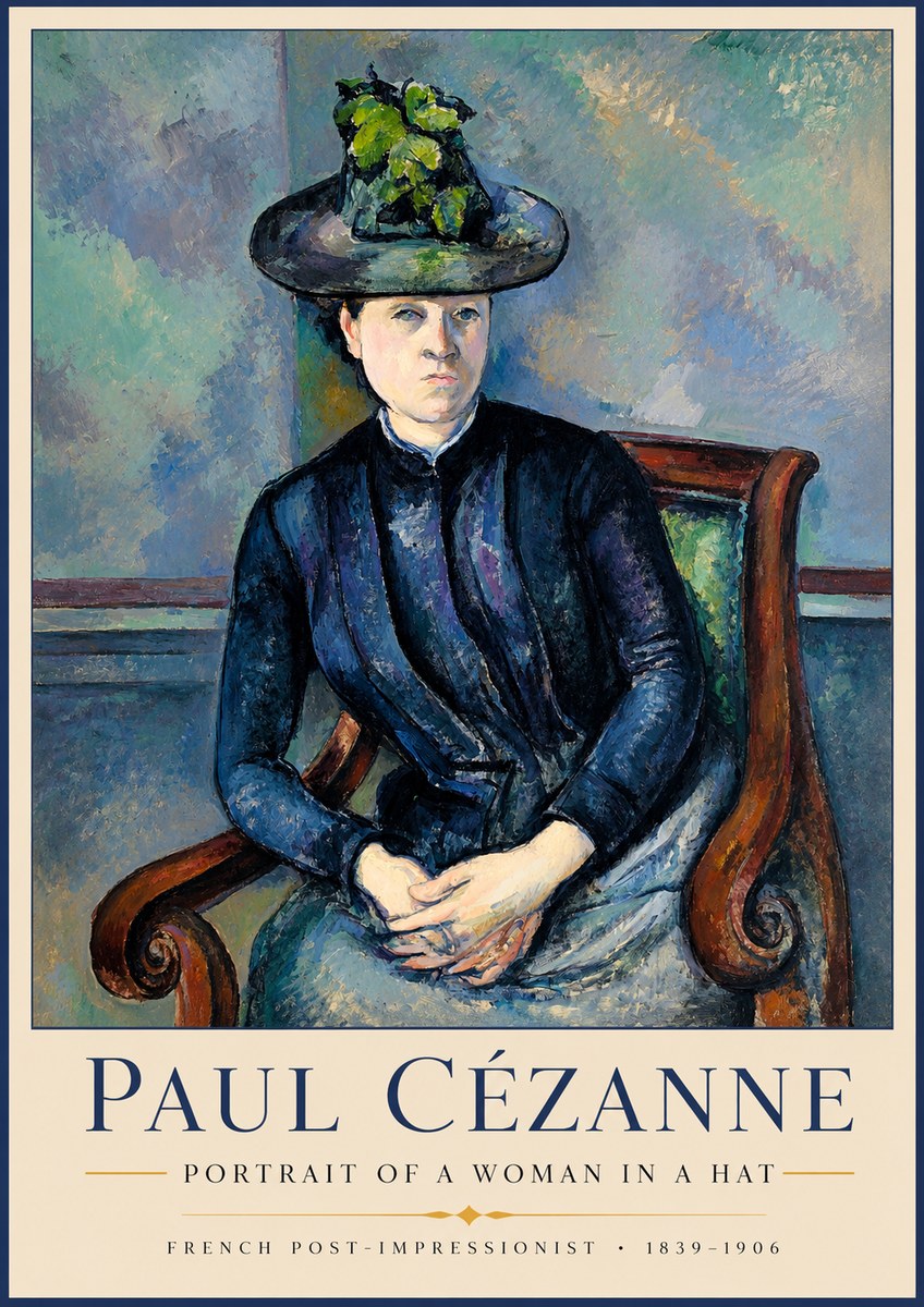 Paul Cézanne Portrait of a Woman II No2 - Juliste