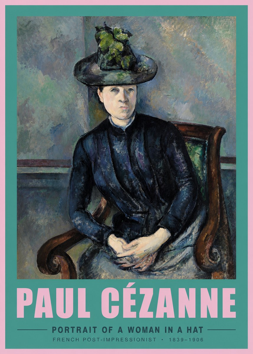 Paul Cézanne Portrait of a Woman II No3 - Juliste