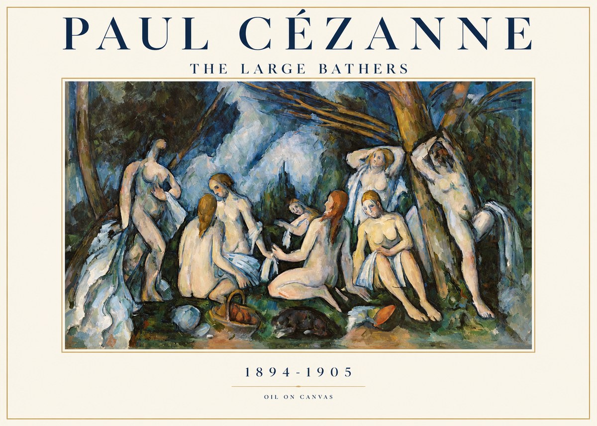 Paul Cézanne The Large Bathers VI No1 - Juliste