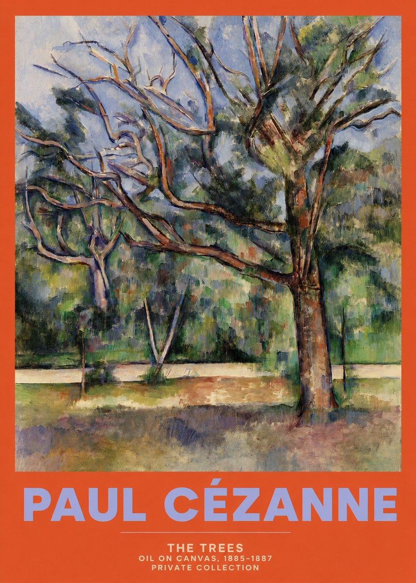 Paul Cézanne The Trees No2 - Juliste