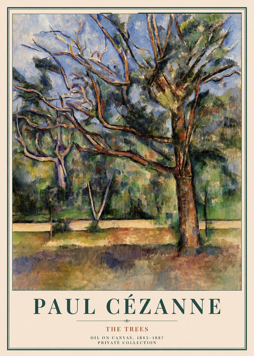 Paul Cézanne The Trees No3 - Juliste