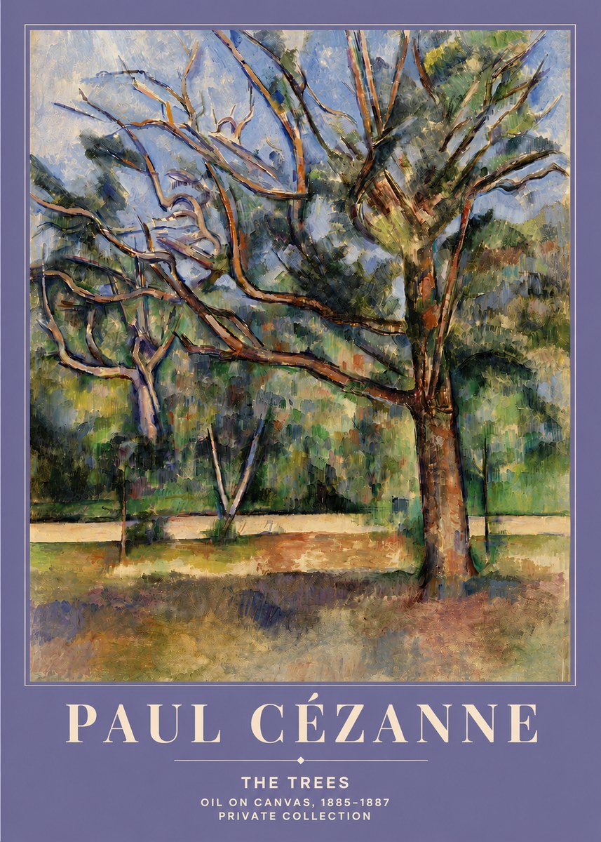 Paul Cézanne The Trees No4 - Juliste