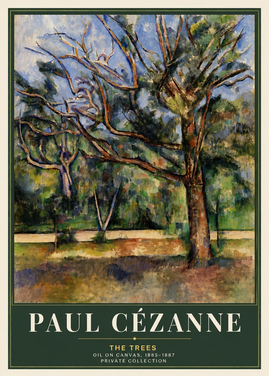 Paul Cézanne The Trees No5 - Juliste