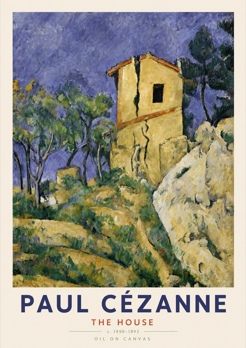 Paul Cézanne The House No4 - Juliste