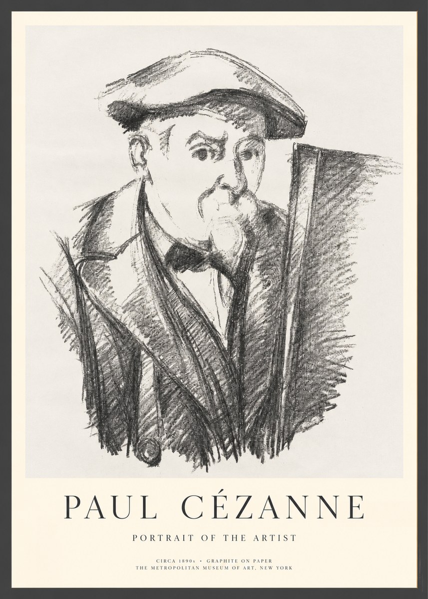 Paul Cézanne Portrait of the Artist III No1 - Juliste