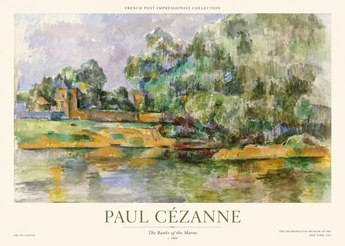 Paul Cézanne The Banks of the Marne No1 - Juliste