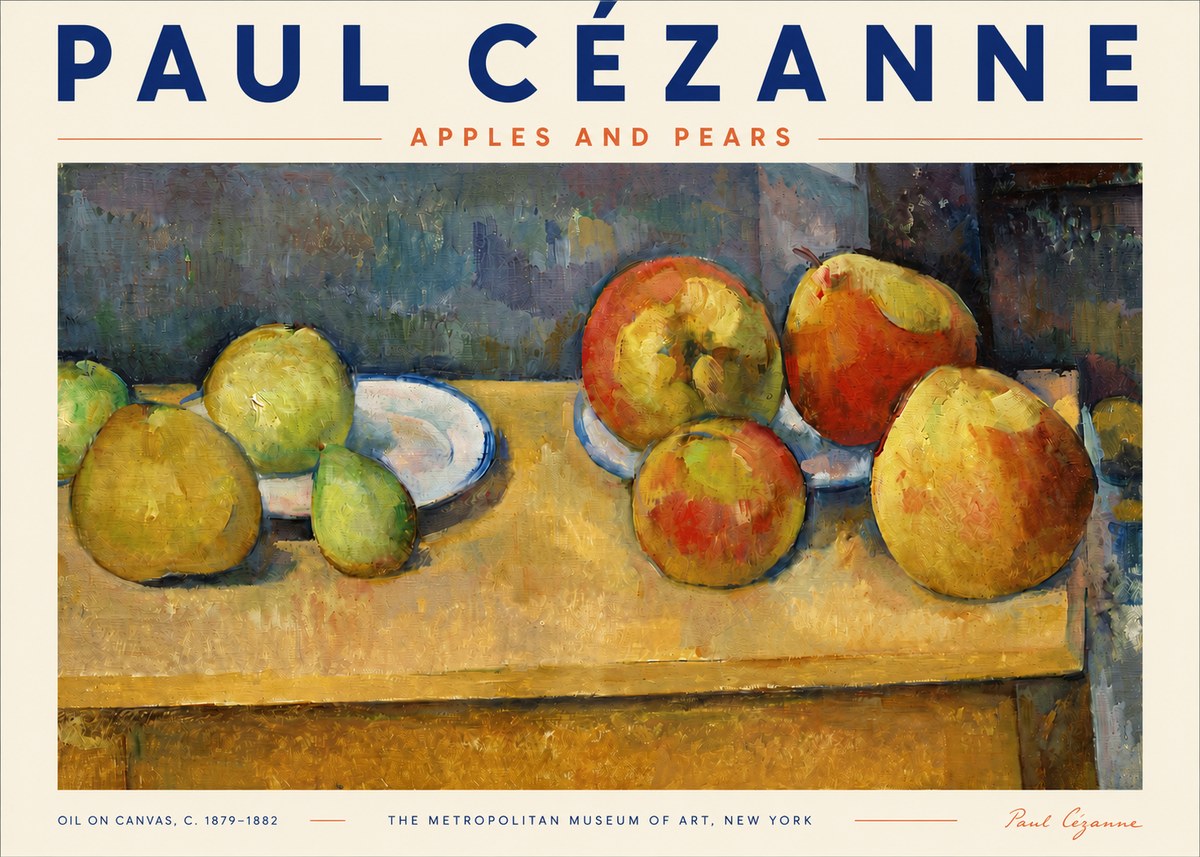 Paul Cézanne Apples and Pears No3 - Juliste